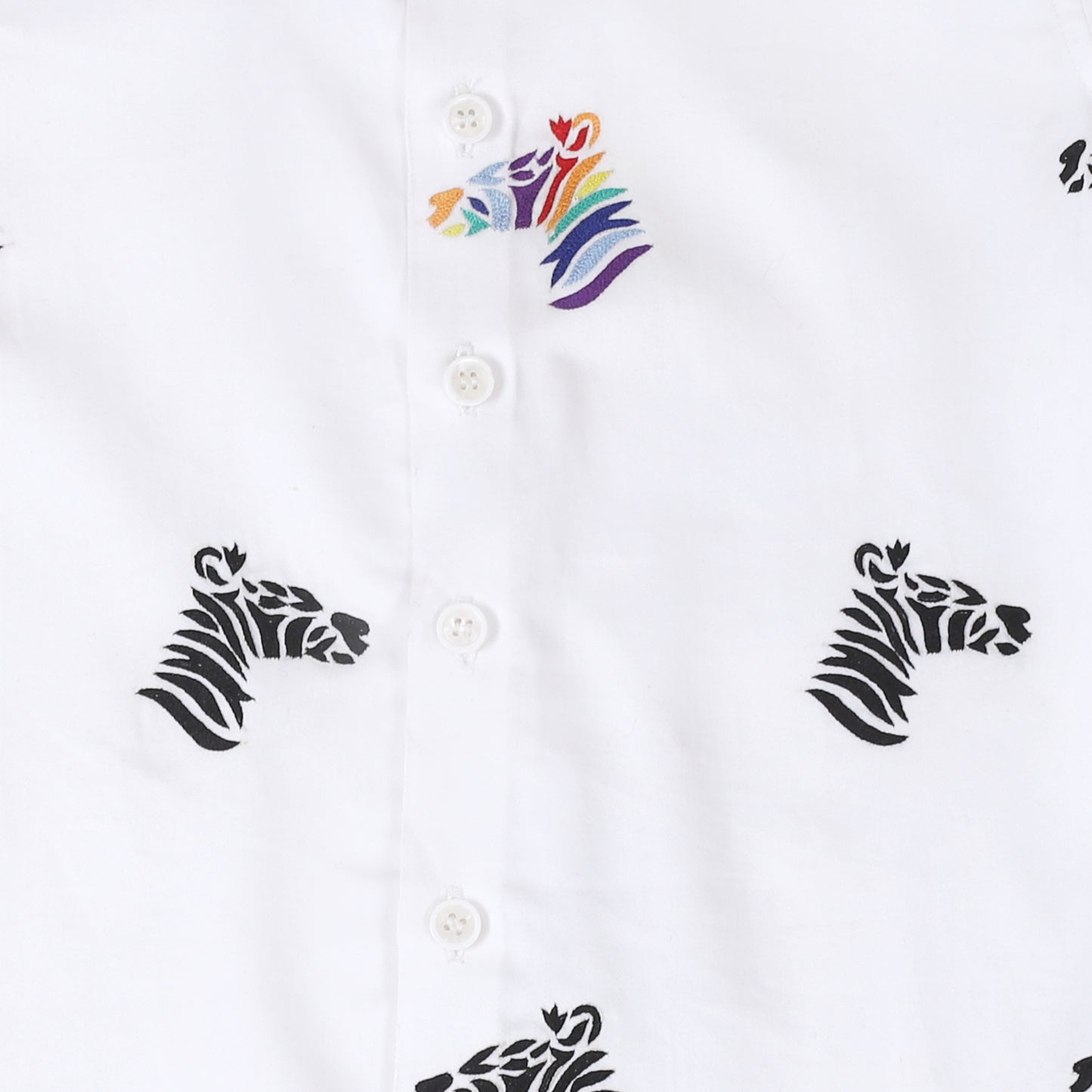 paint the zebra rainbow shirt