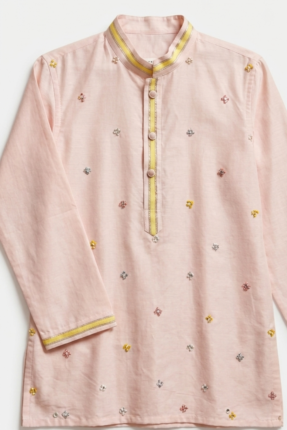 Pink Booti kurta