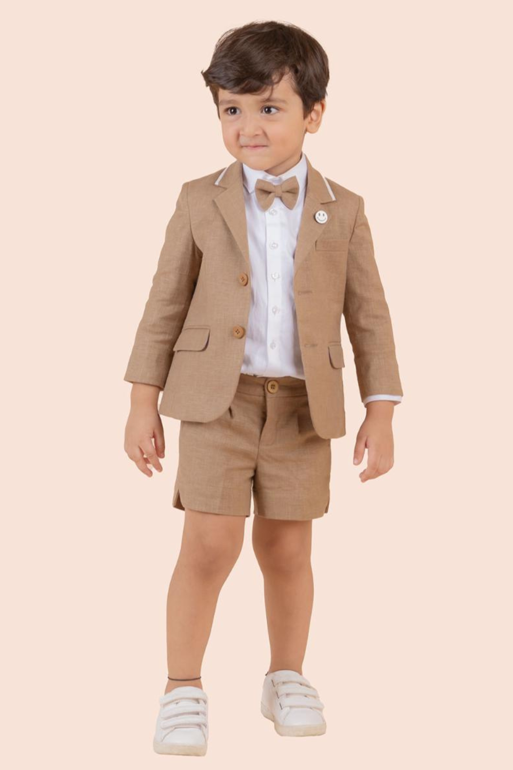 Blazer With Shorts, Shirt And Bow