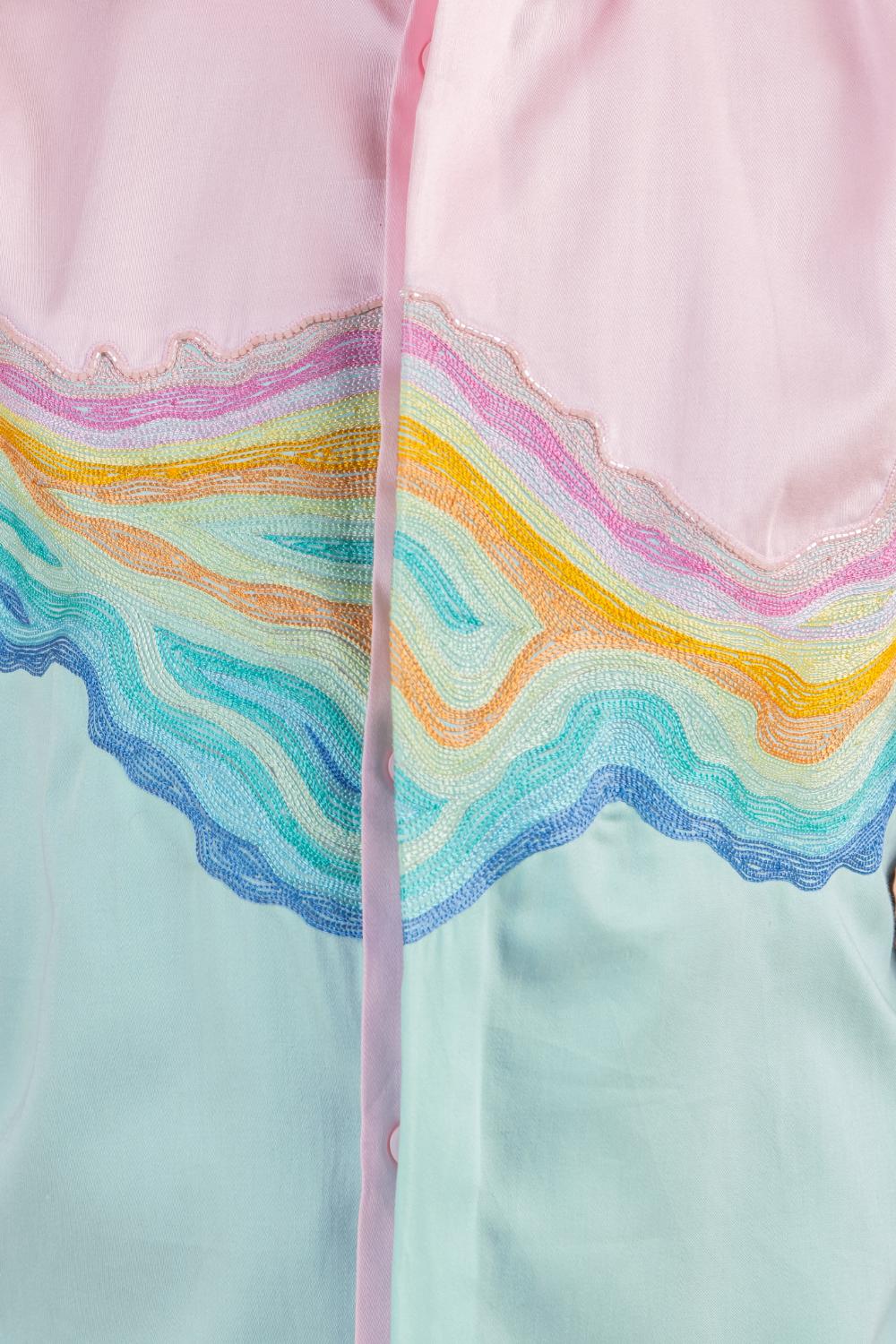 WAVE EMBROIDERY SHIRT