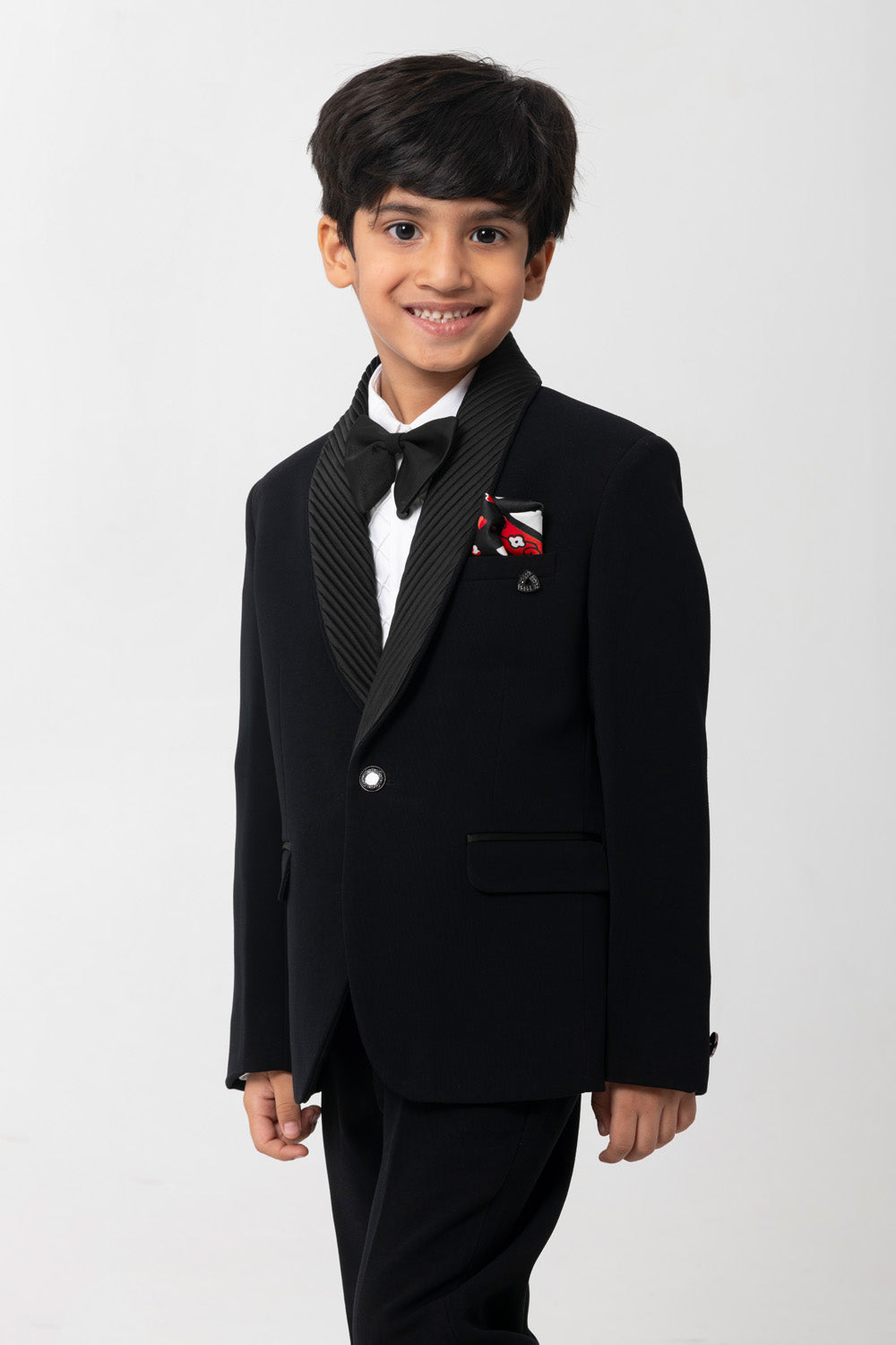 Shawl Collar with tuck texture Tuxedo