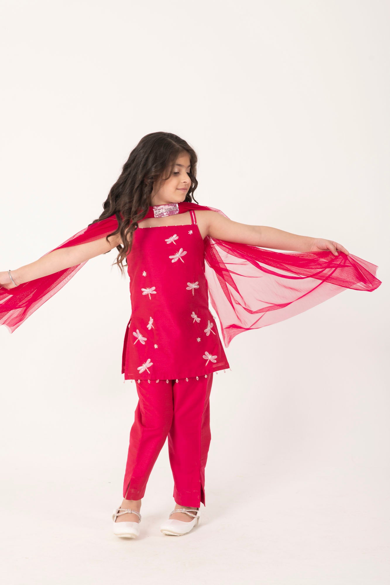 STRAPY RANI PINK SUIT