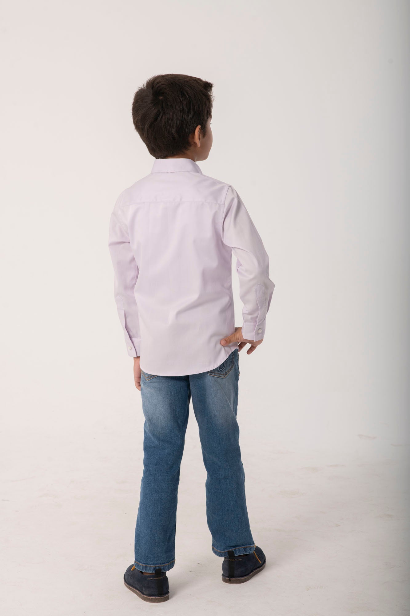 Boys Classic Lavender Formal Shirt