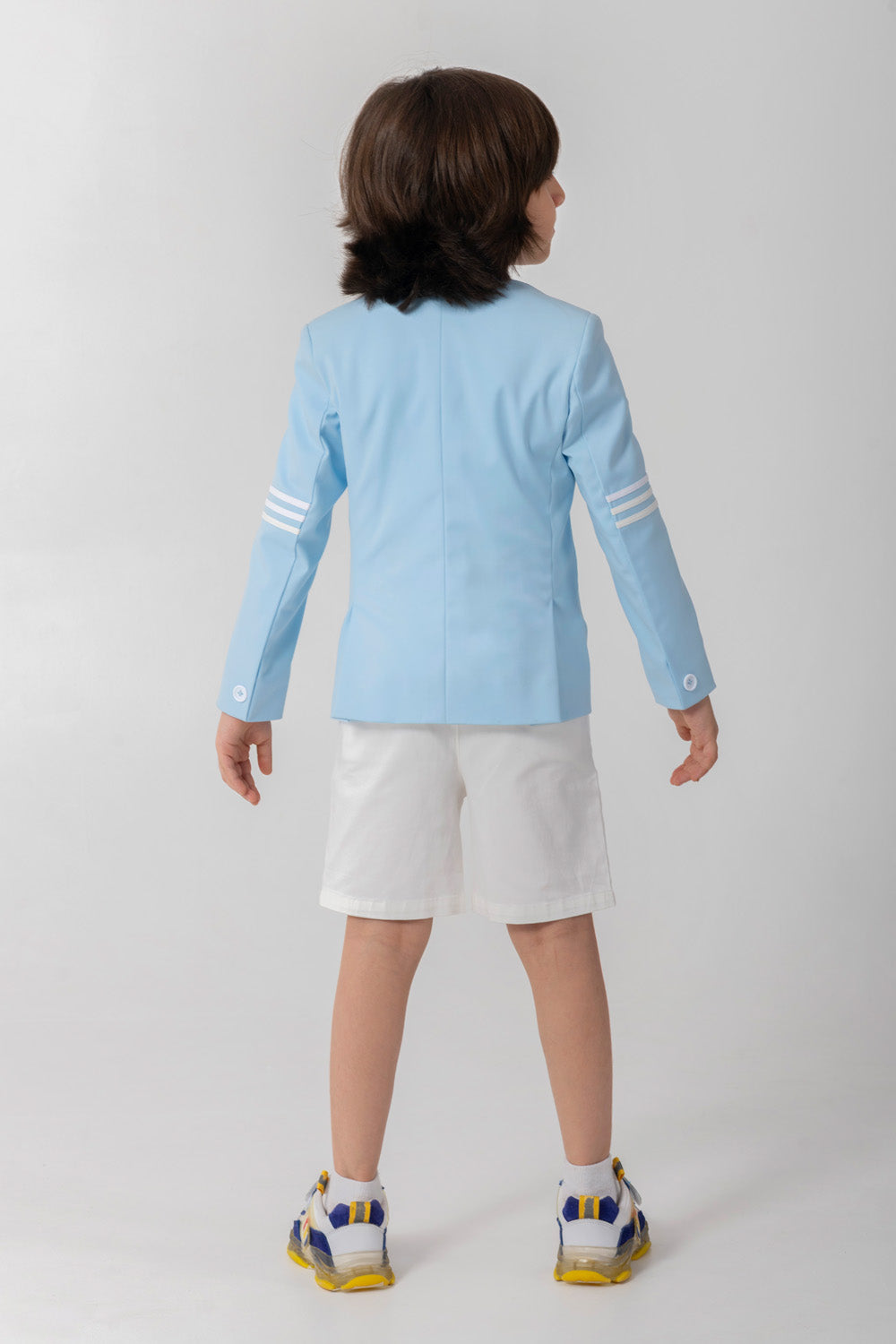Powder Blue Blazer With Pickle Ball Logo