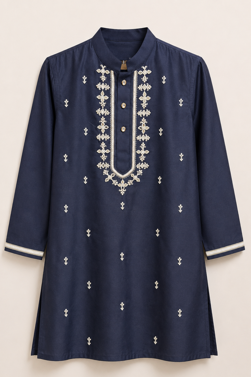 Navy mirror kurta set