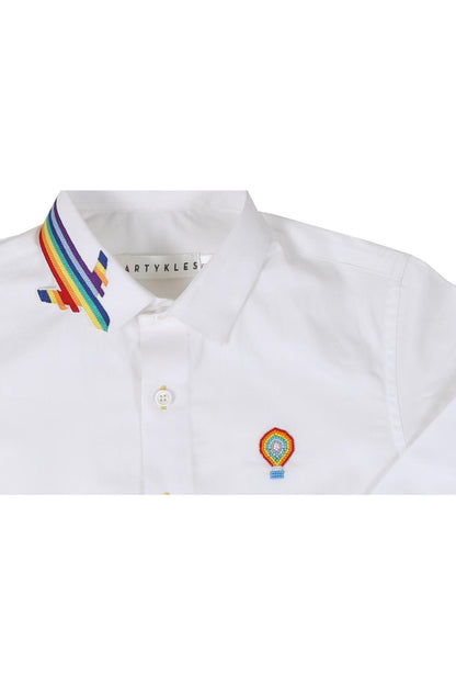Rainbow Collar  shirt