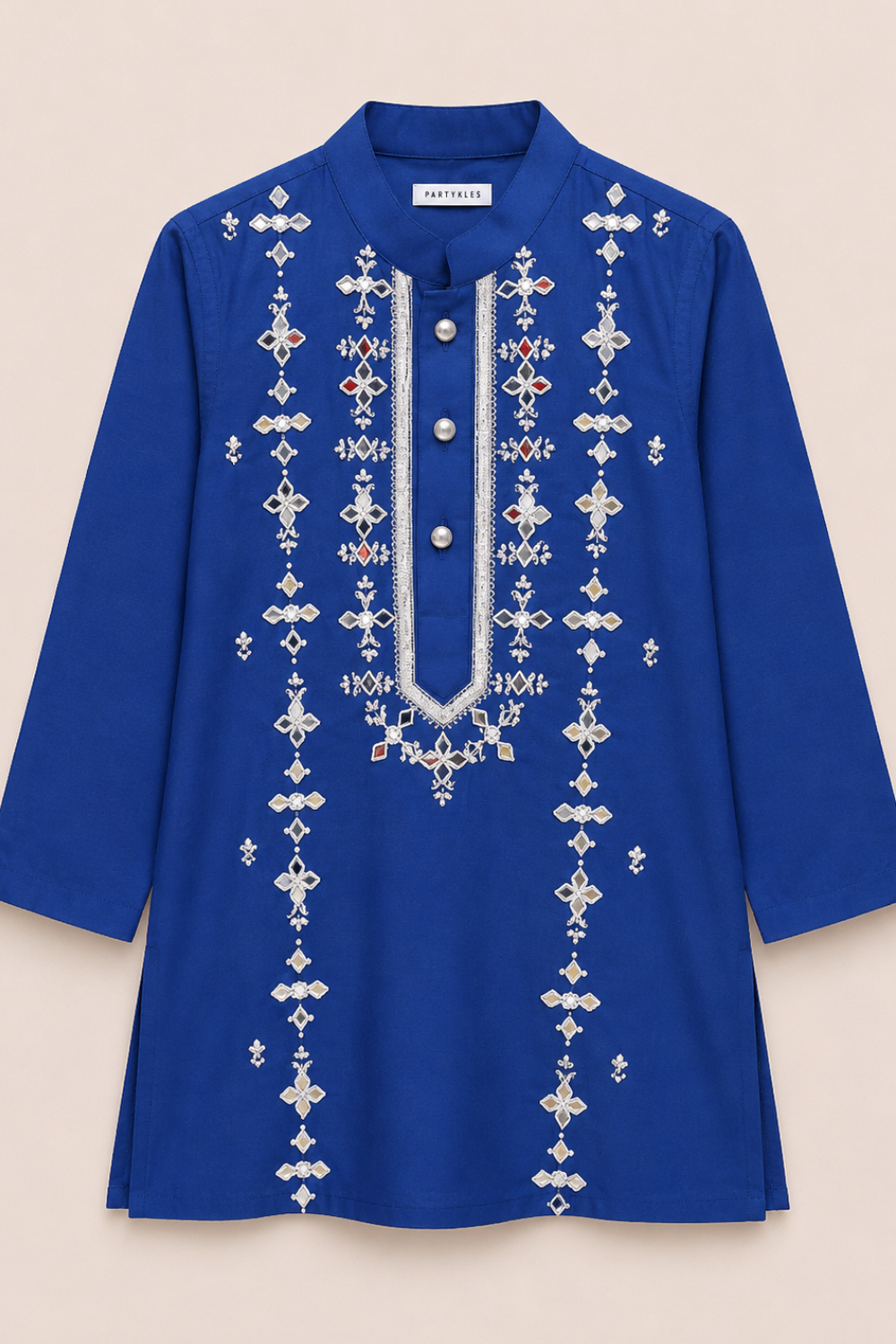 Royal blue mirror kurta set
