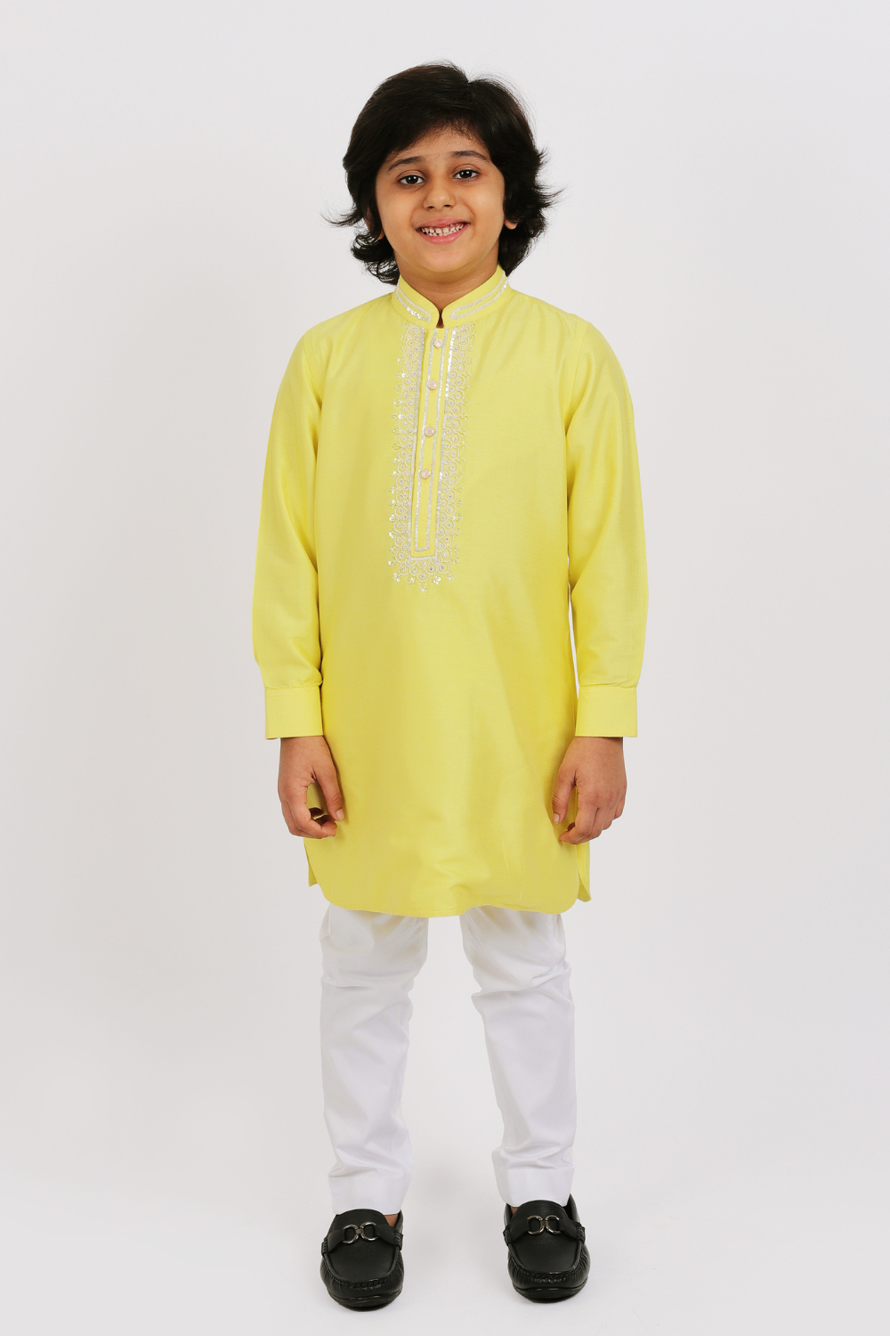 Yellow Embroidered Kurta Set