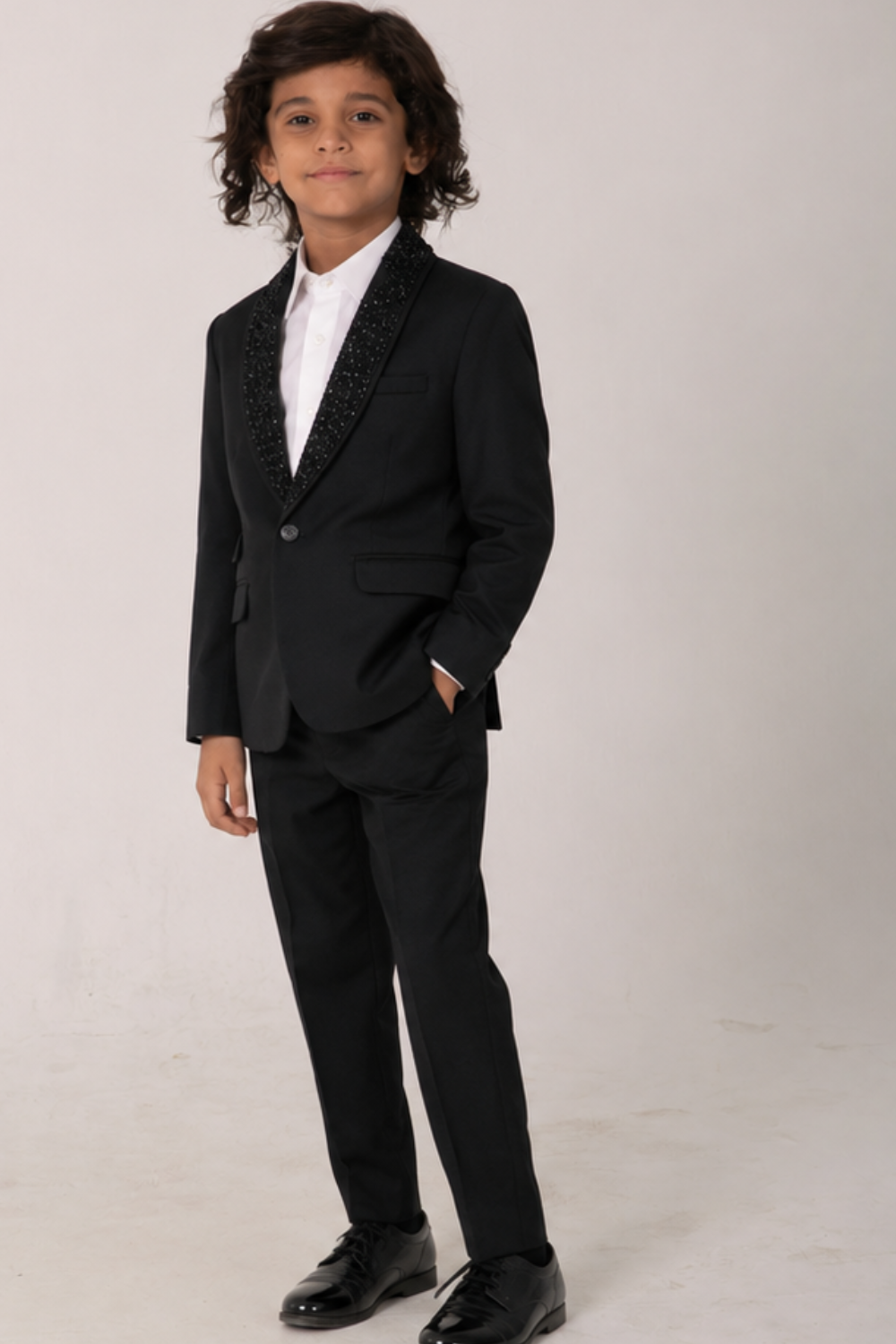 Embroidered Lapel Tuxedo