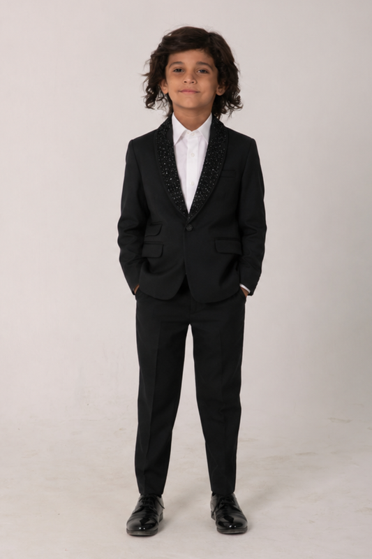 Embroidered Lapel Tuxedo