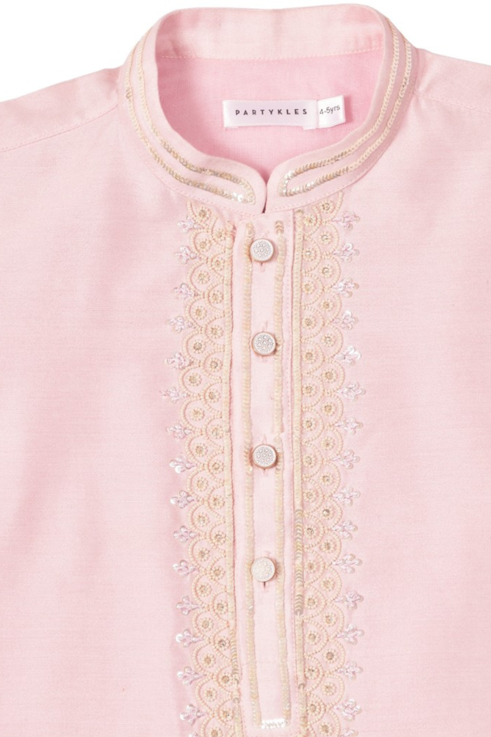 Onion Pink Embroidered Kurta Set
