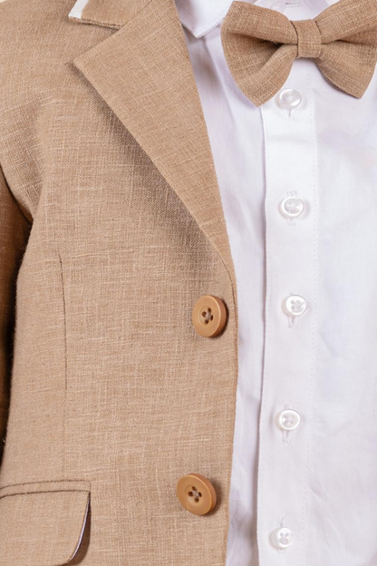 Blazer With Shorts, Shirt And Bow
