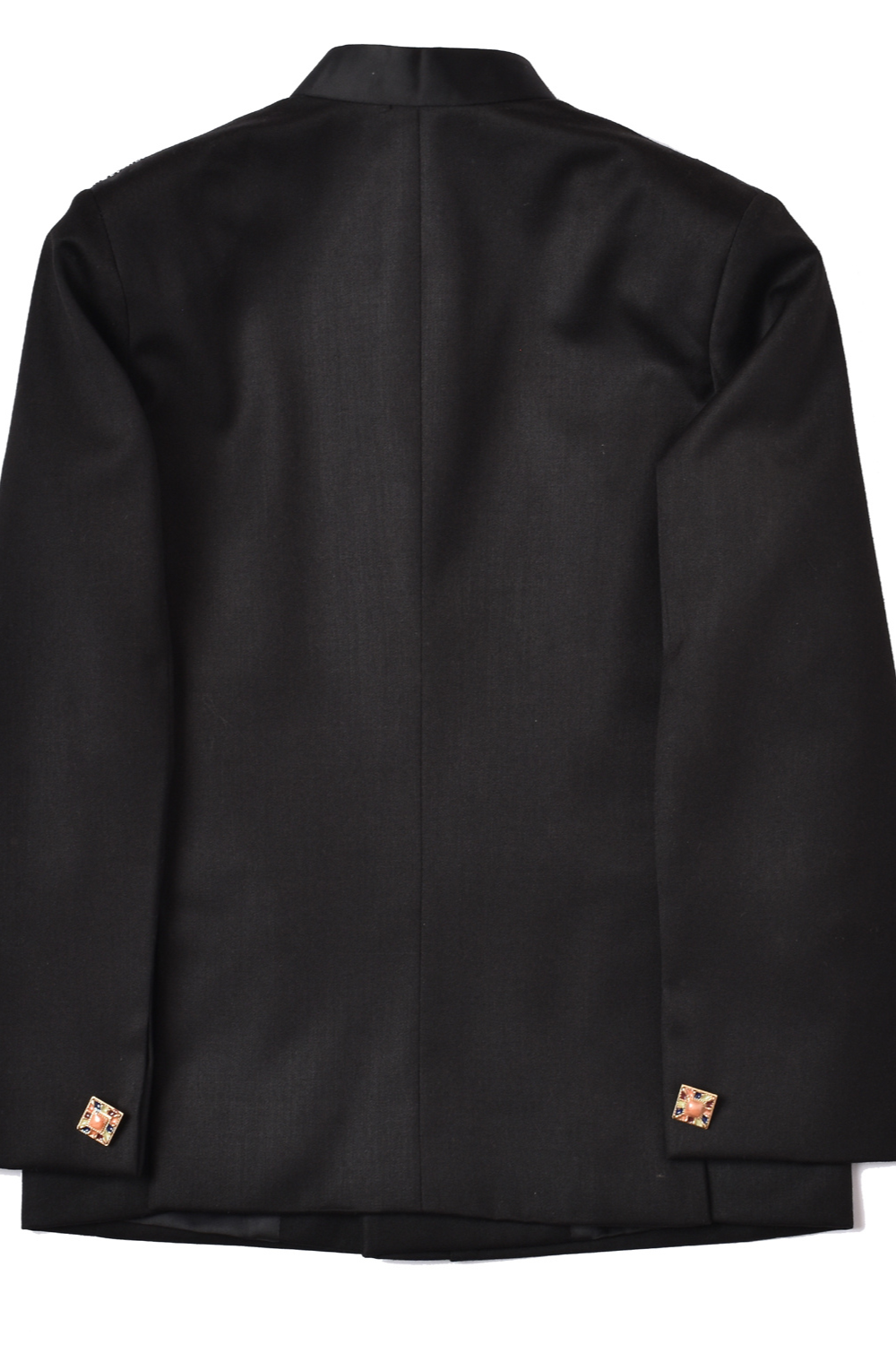 Black Terry Rayon Jodhpuri Set For Boys