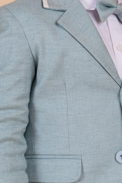 Blazer With Shorts, Shirt And Bow