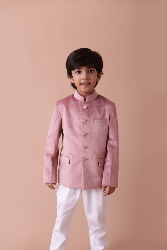 Onion Pink Jodhpuri Set