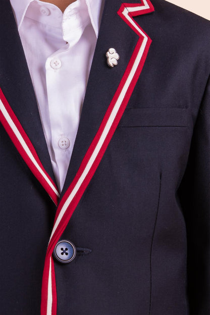 Blazer With Contrast Colorful Taping
