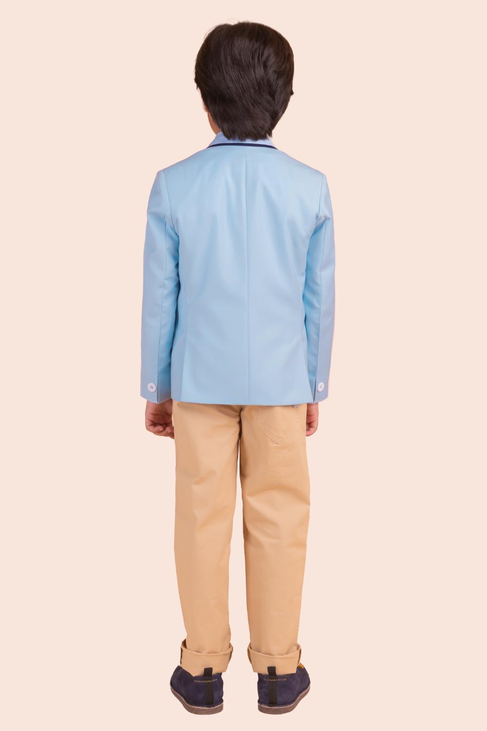 Blazer With Lighthouse Embroidery
