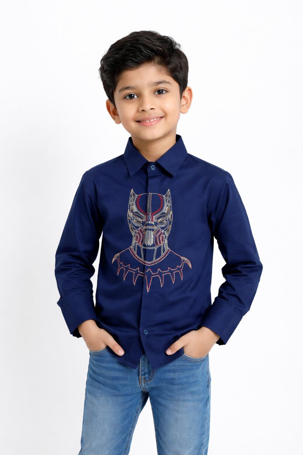 Navy Blue Panther Shirt.
