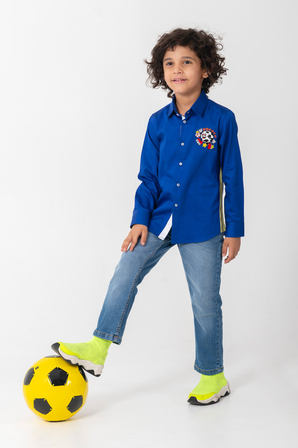 Football Shirt In Royal Blue