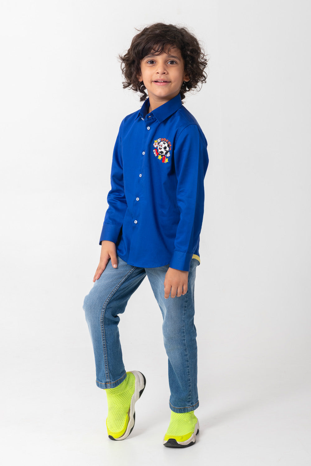 Football Shirt In Royal Blue