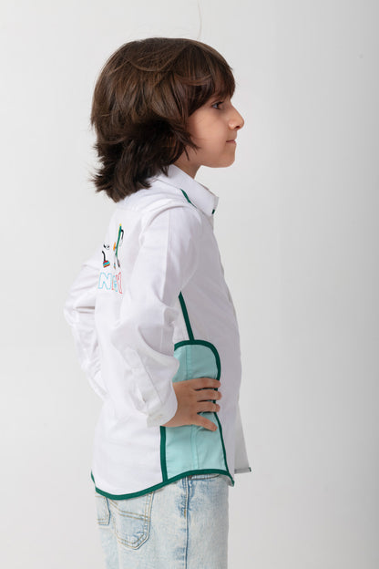 Very Stylish Pickle Ball Logo Shirt With Embroidery On Back