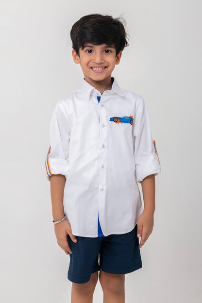 Race Car Emb Shirt