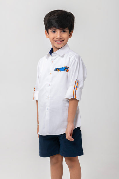 Race Car Emb Shirt