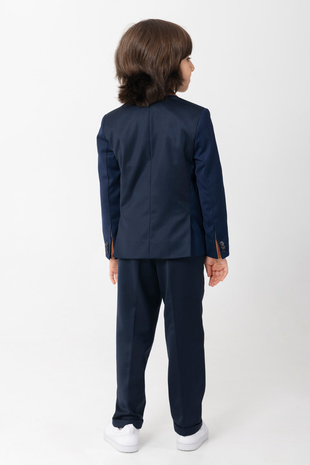 Two Tone Panneled Suit Set