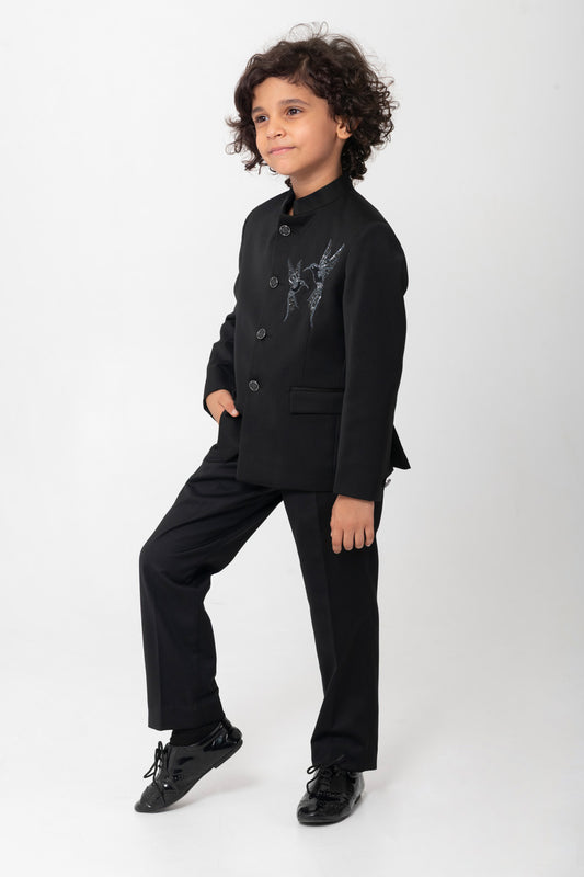 Bird Embroidery Bandgala