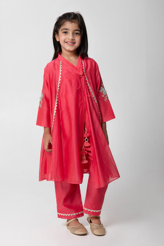 Corel Colour Wrap Suit With Matching Pants