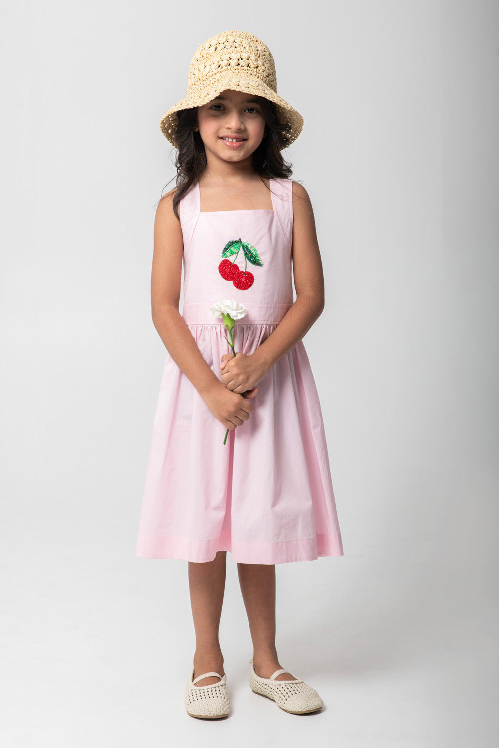 Cherry Embroidered Dresses