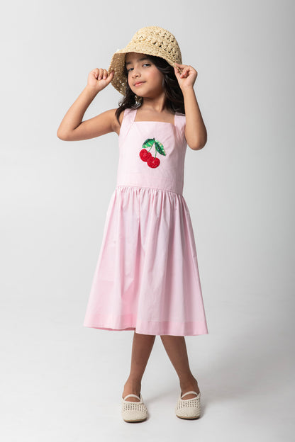 Cherry Embroidered Dresses