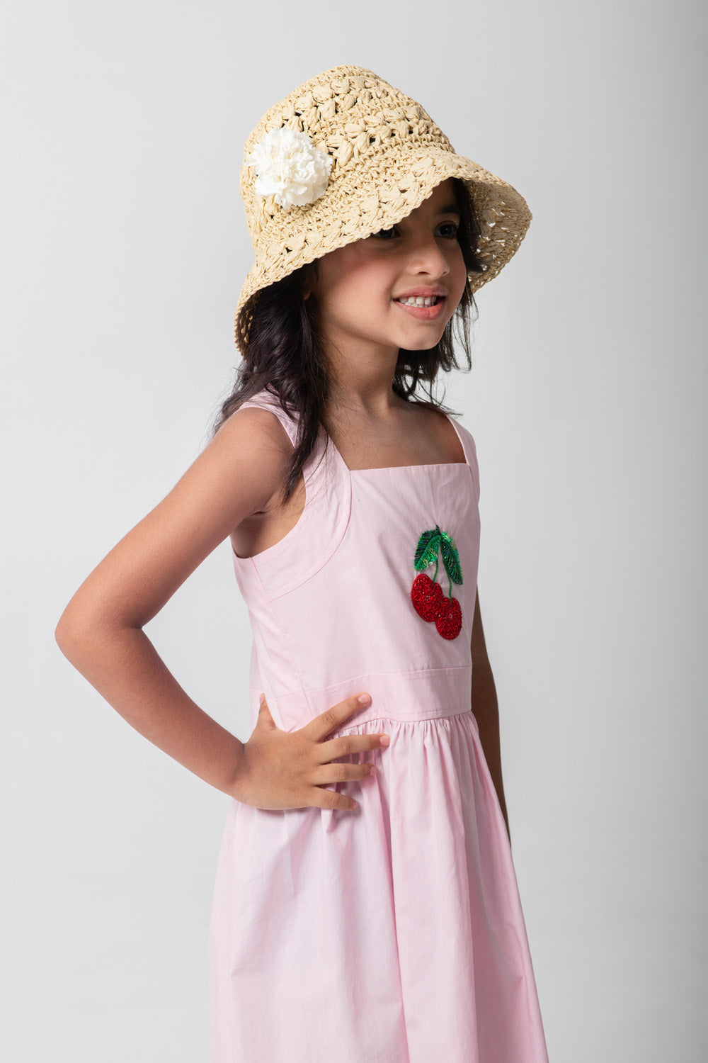 Cherry Embroidered Dresses