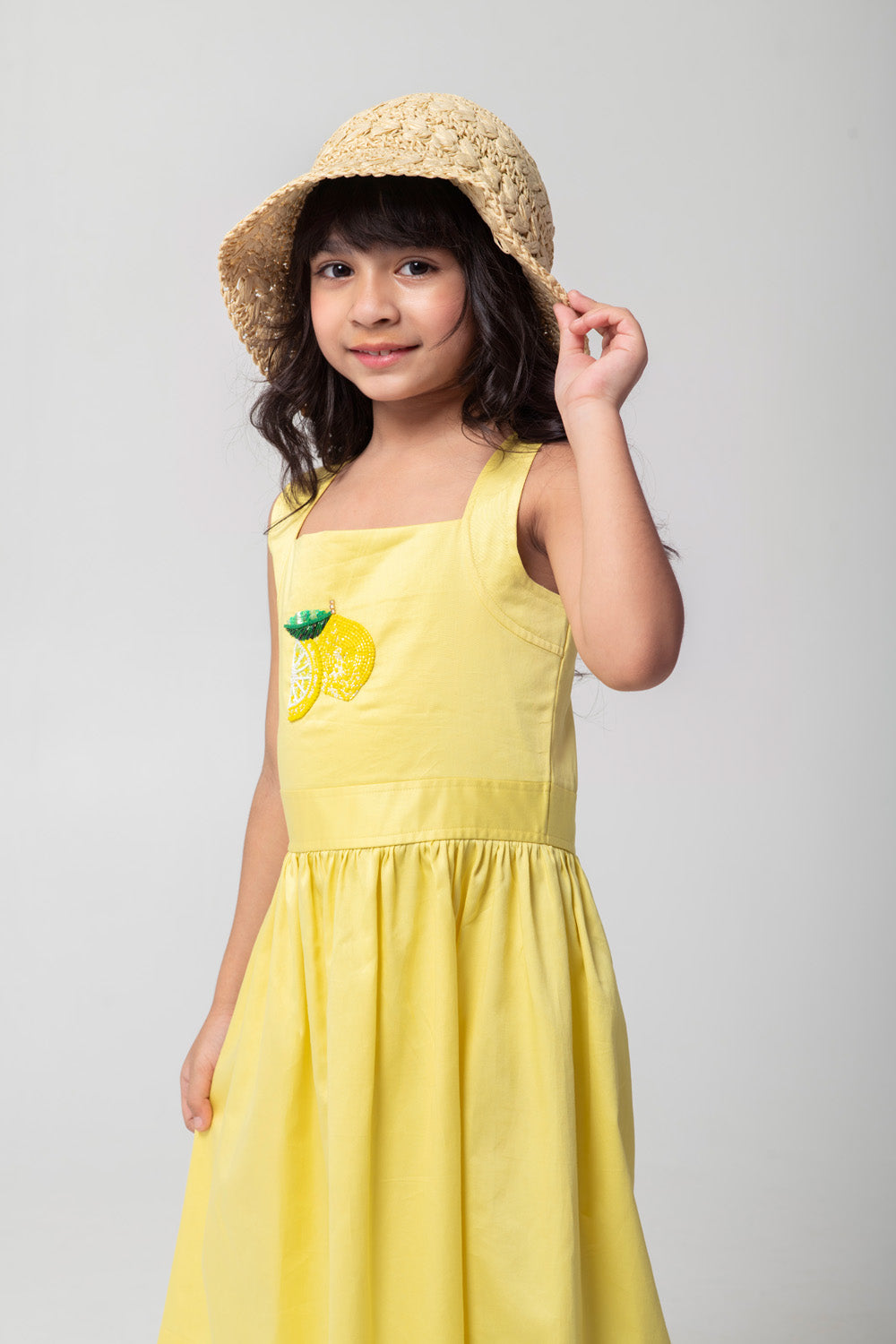 Fresh Lemon Embroidered Dresses