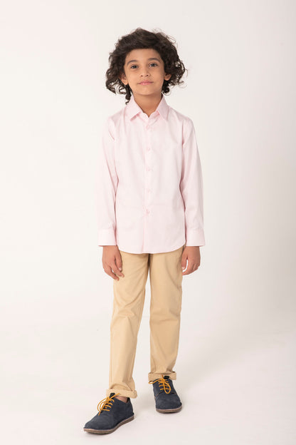 Boys Classic Light Pink Formal Shirt