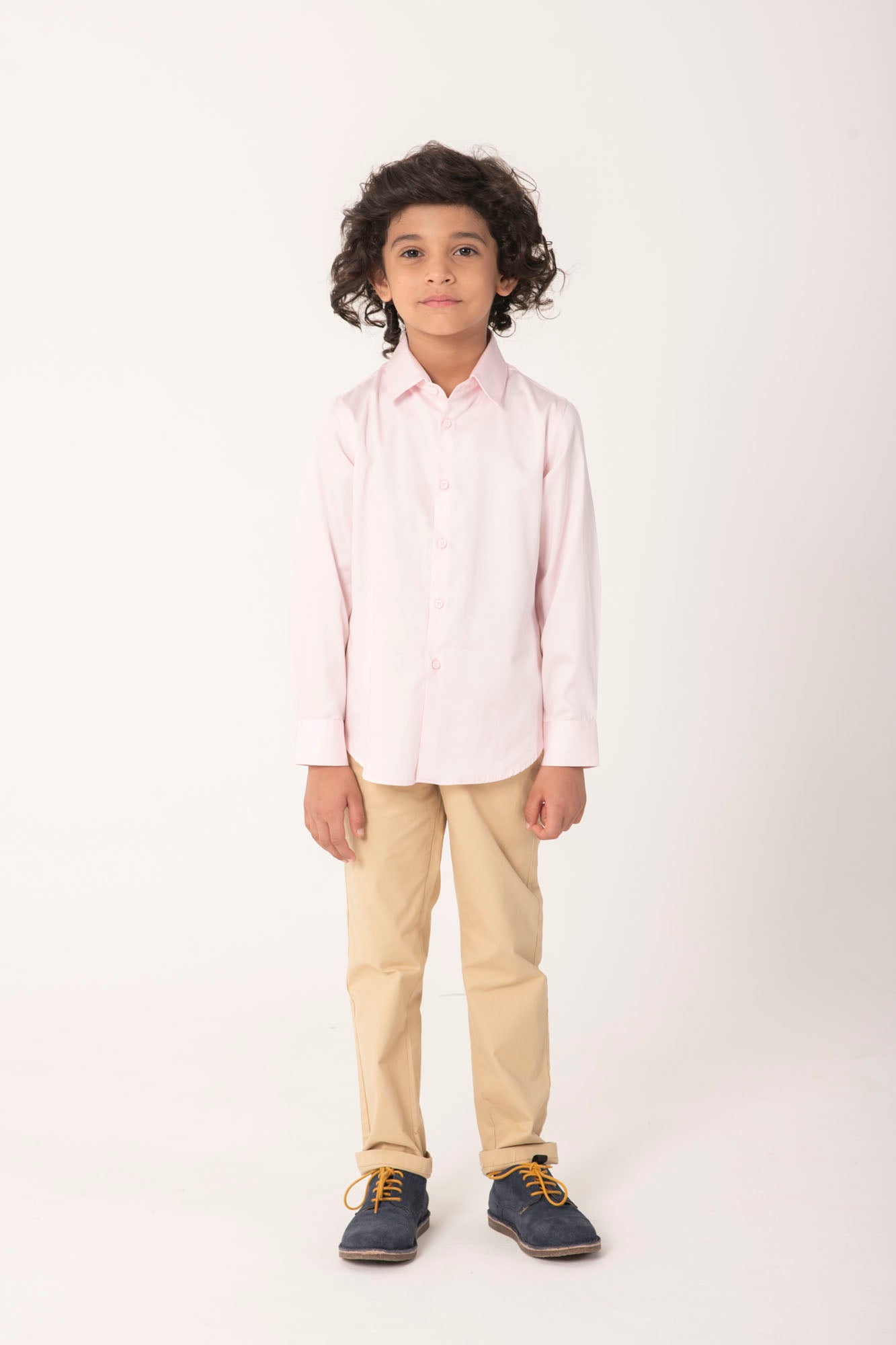 Boys Classic Light Pink Formal Shirt