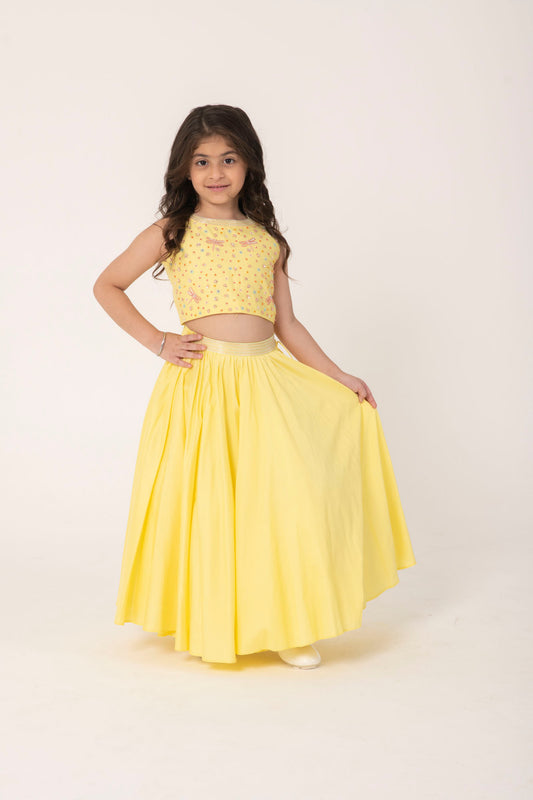 YELLOW LEHENGA SET