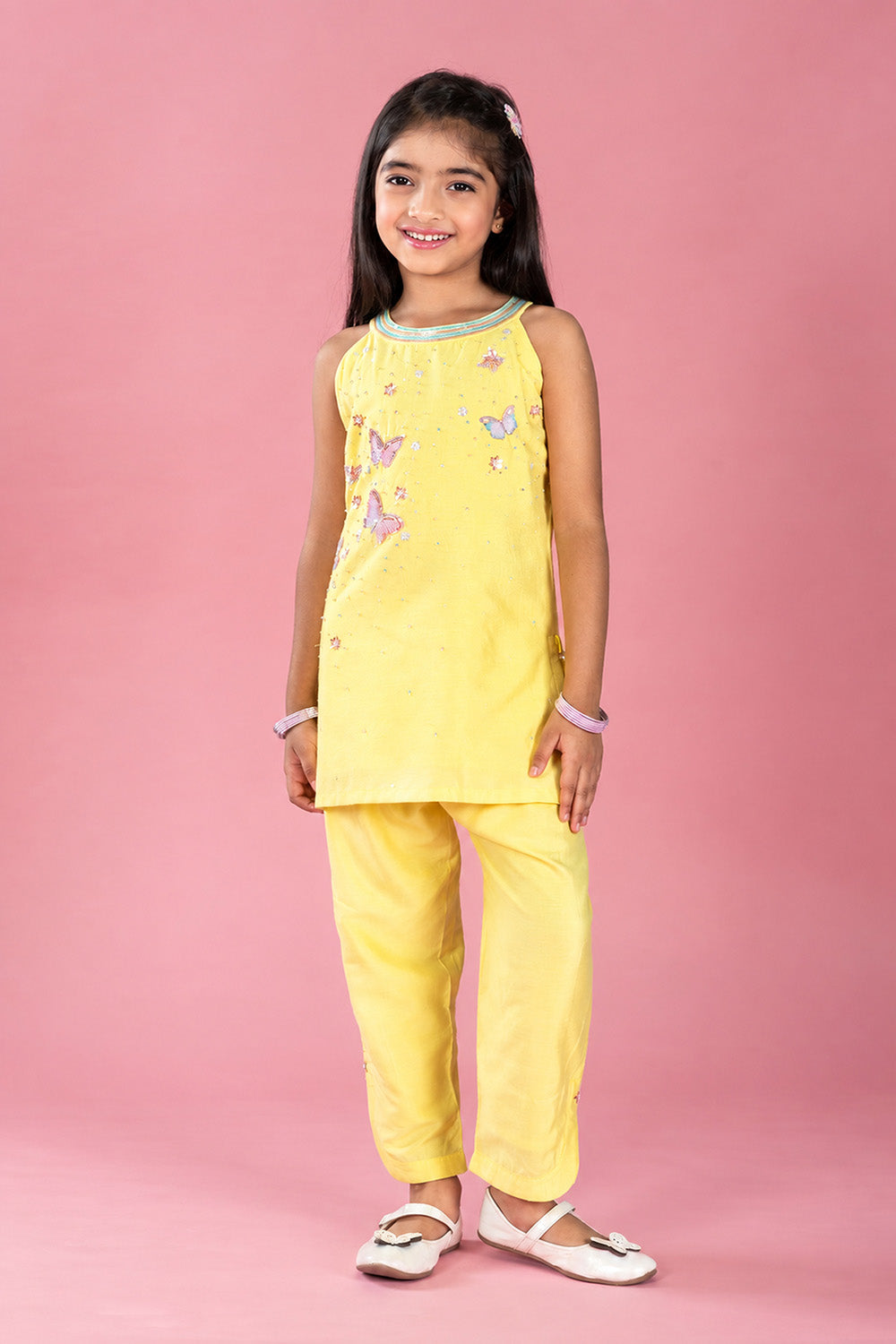 YELLOW  BUTTERFLY SUIT