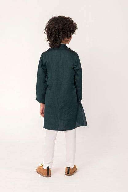 CHEETA FACE EMBROIDERY KURTA