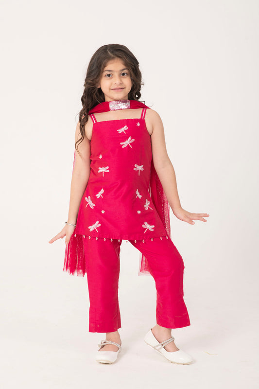 STRAPY RANI PINK SUIT