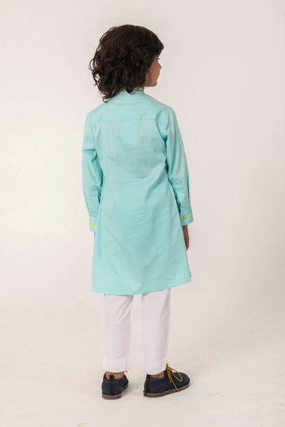 TOKEN BIRD EMBROIDERY KURTA SET