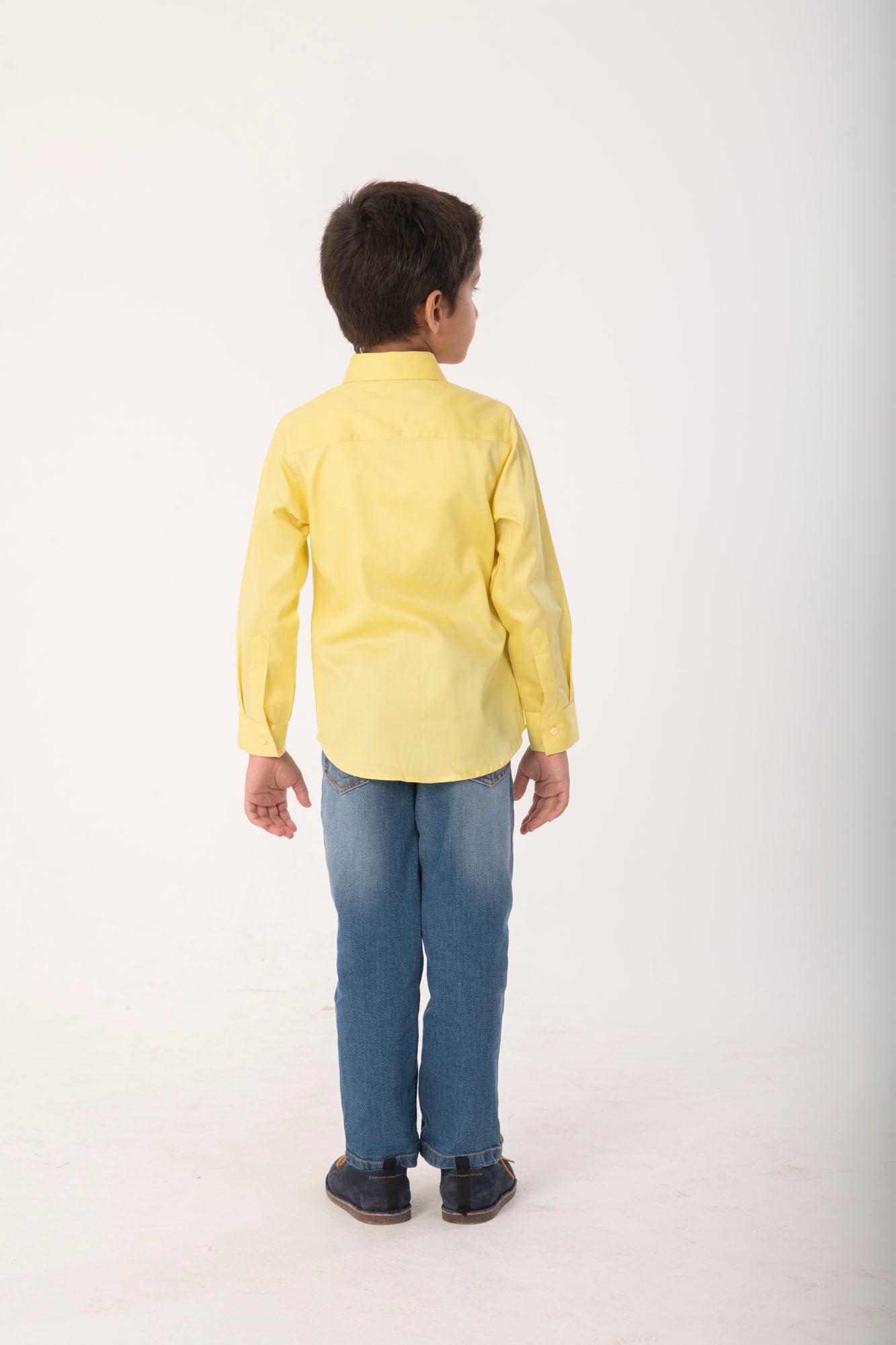 Boys Classic Light Yellow Formal Shirt