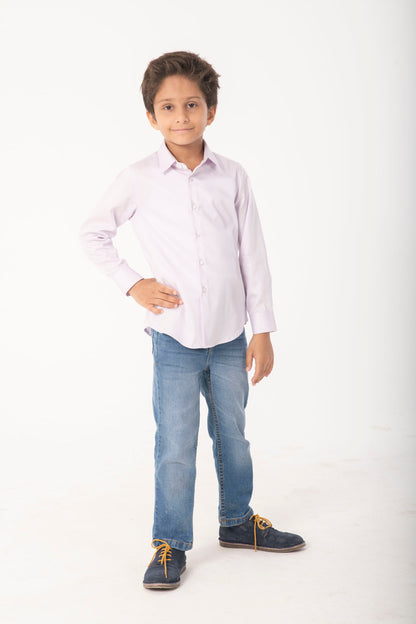 Boys Classic Lavender Formal Shirt