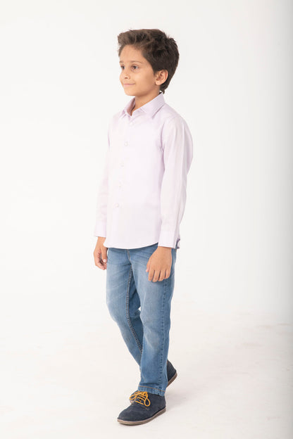 Boys Classic Lavender Formal Shirt