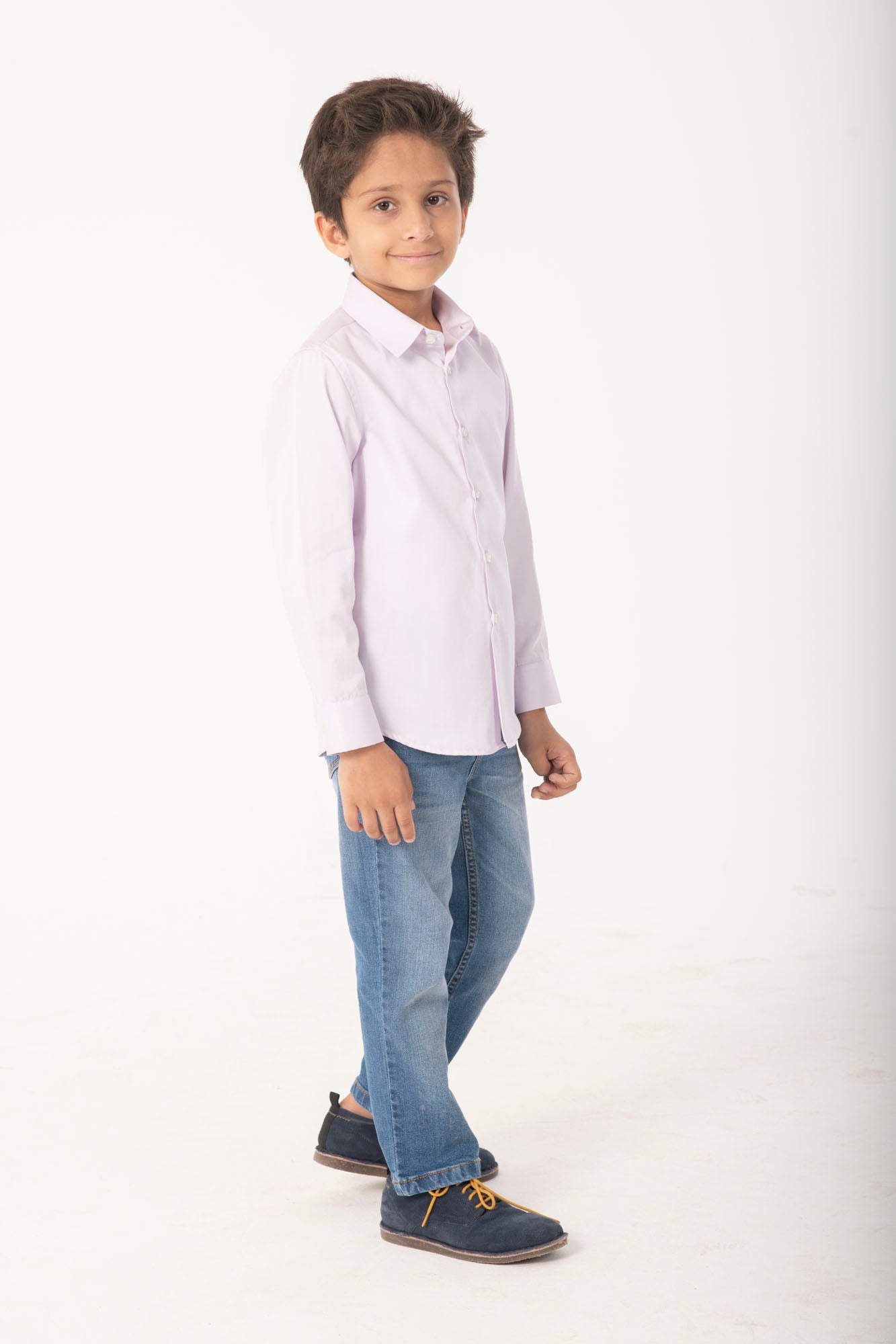 Boys Classic Lavender Formal Shirt