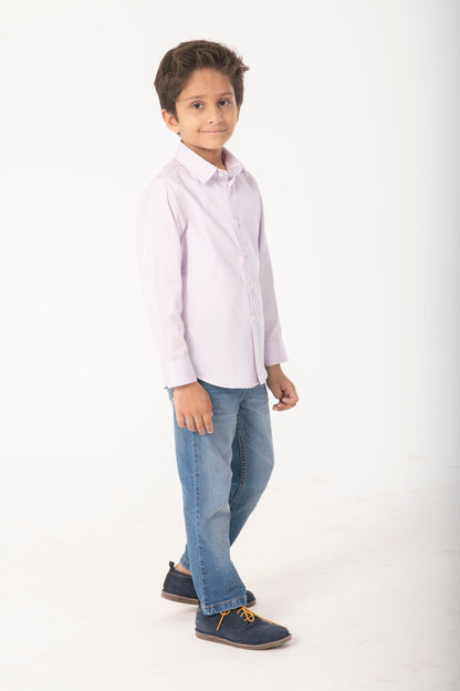 Boys Classic Lavender Formal Shirt
