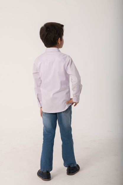 Boys Classic Lavender Formal Shirt