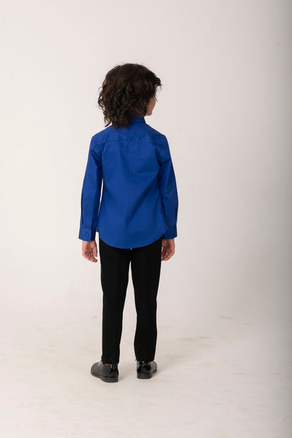 Boys Classic Royal Blue Formal Shirt