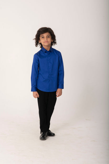 Boys Classic Royal Blue Formal Shirt