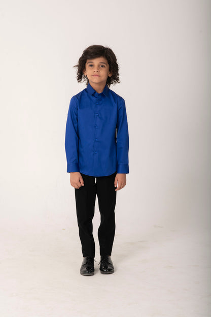 Boys Classic Royal Blue Formal Shirt